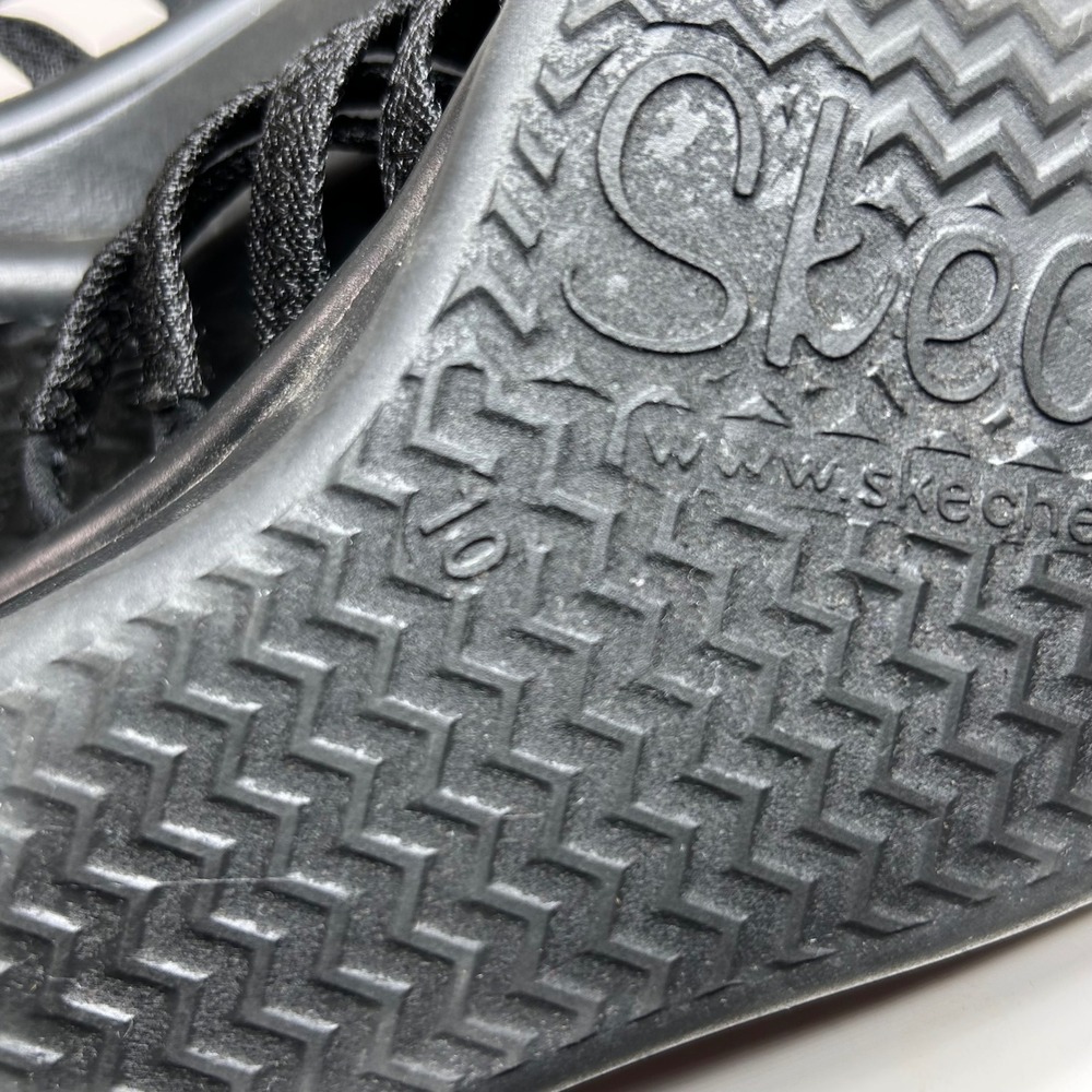 Skechers Rumblers Hotshot Wedge Sandals Womens 10 Black Rhinestone Comfort Bling - Picture 11 of 11